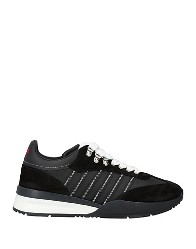 DSQUARED2 Trainers NERO Calfskin, Textile fibres