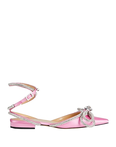 MACH & MACH Ballet flats Pink Textile fibers