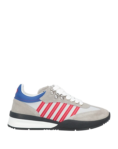 DSQUARED2 Sneakers Grey Calfskin, Textile fibers