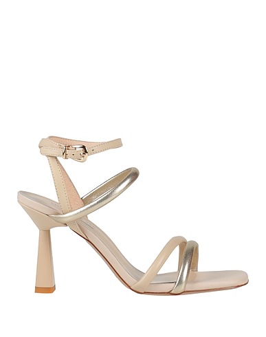 EMANUÉLLE VEE Sandals Platinum Leather