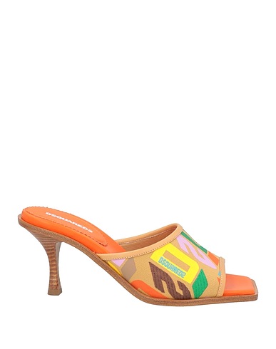 DSQUARED2 Sandals Beige Textile fibres, Leather