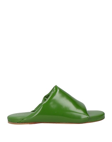 BOTTEGA VENETA Sandals Military green Leather