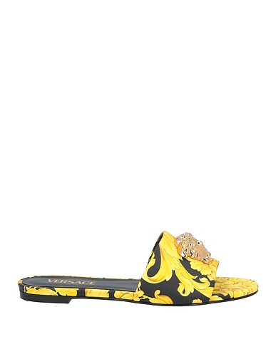 VERSACE Sandals Yellow Calfskin