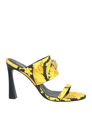 VERSACE Sandals Yellow 100% Calfskin