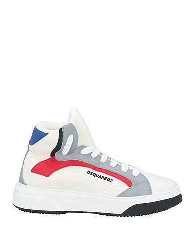 DSQUARED2 Sneakers White Calfskin, Nylon