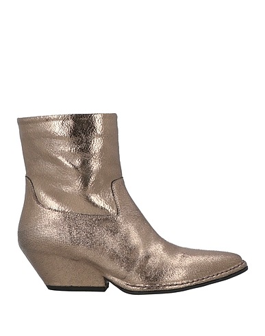 DEL CARLO Stivaletti Bronzo Pelle