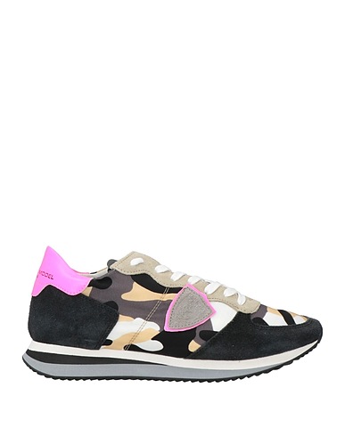 PHILIPPE MODEL Sneakers Black Leather, Textile fibers