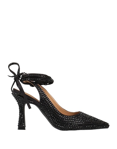 ALMA EN PENA. Pump Black Textile fibers