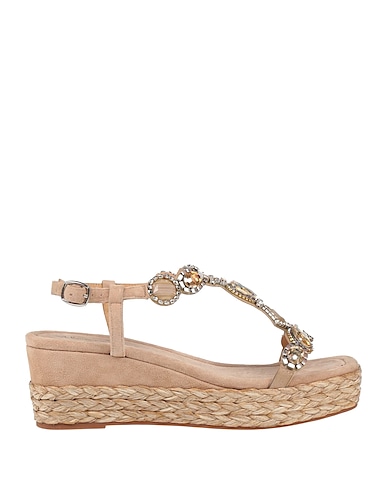 ALMA EN PENA. Espadrilles Taupe Leather