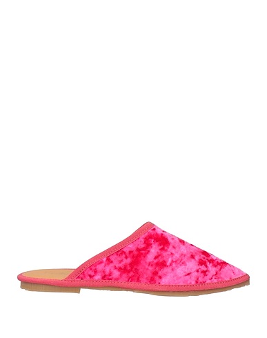 FOGLIETTI Mules and clogs Fuchsia Textile fibers