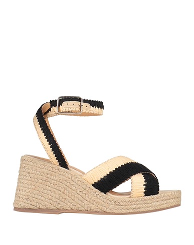 CASTAÑER Espadrilles Black Textile fibres, Plastic