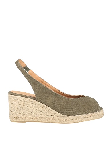CASTAÑER Espadrilla Verde militar Fibras textiles