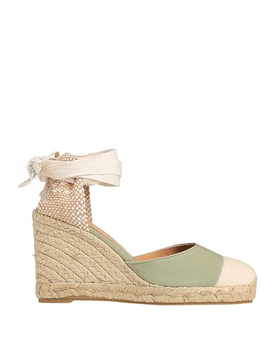 CASTAÑER Espadrilles Sage green Textile fibers