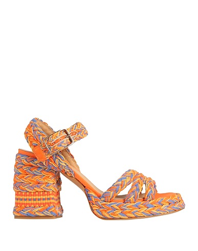 CASTAÑER Sandales Orange Fibres textiles
