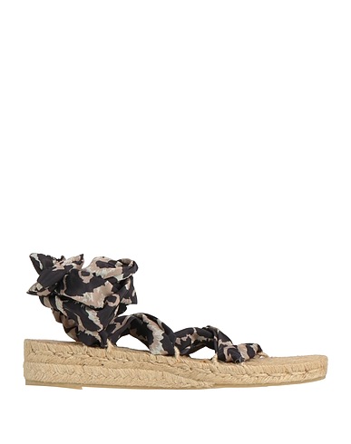DIANE VON FURSTENBERG x CASTAÑER Espadrilles Black Textile fibres