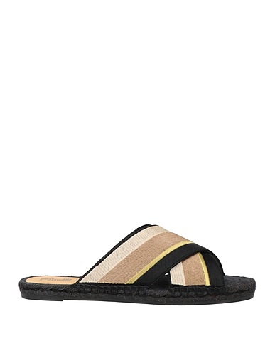 DIANE VON FURSTENBERG x CASTAÑER Sandali Nero Fibre tessili