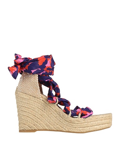 DIANE VON FURSTENBERG x CASTAÑER Espadrilles Purple Textile fibers