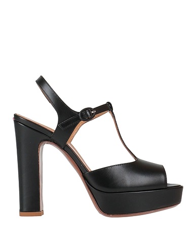 LAC Milano Sandals Black Leather
