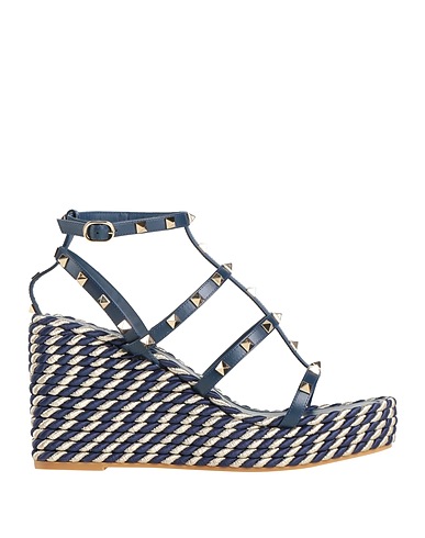 VALENTINO GARAVANI Espadrilles Navy Leather