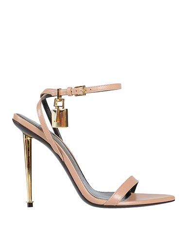 TOM FORD Sandals Blush Goat skin, Zamak, Brass