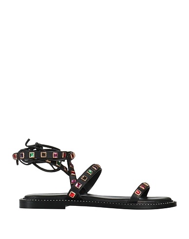 EMANUÉLLE VEE Sandals Black Leather