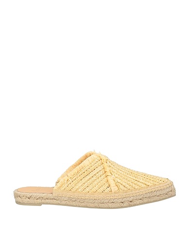 CASTAÑER Mules and clogs Sand Synthetic raffia
