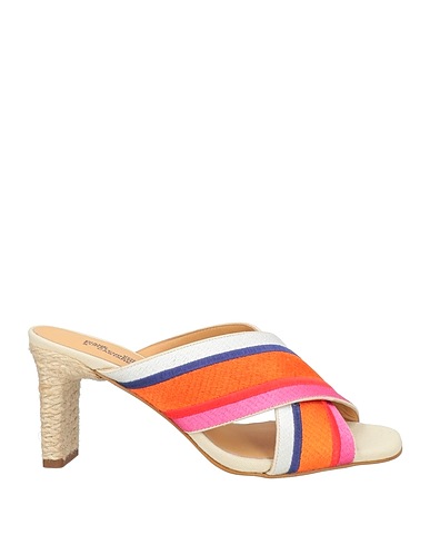DIANE VON FURSTENBERG x CASTAÑER Sandals Orange Textile fibres