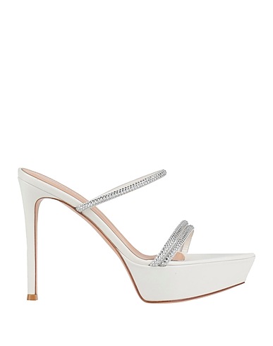 GIANVITO ROSSI Sandals White Leather