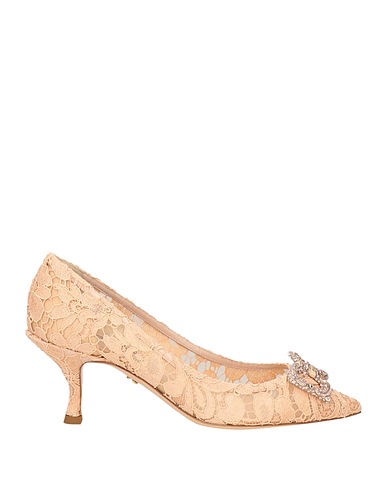 DOLCE&GABBANA Pump Apricot Textile fibers
