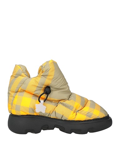 BURBERRY Ankle boot Yellow Textile fibers