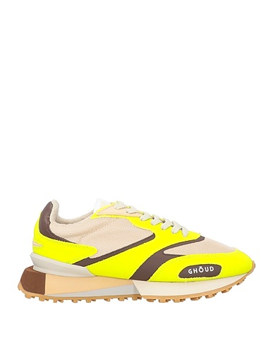 GHŌUD Venice Sneakers Lime green Textile fibres, Leather