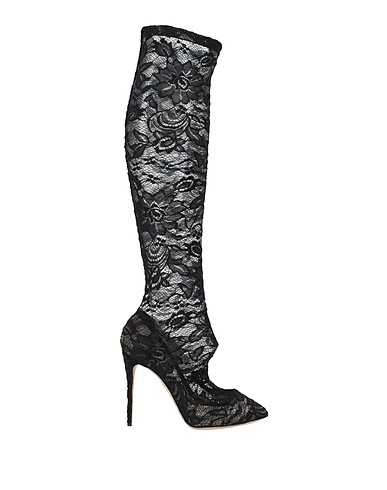 DOLCE&GABBANA Boots Black 80% Polyamide, 15% Elastane, 5% Viscose