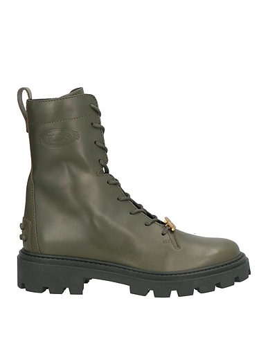 TOD'S Ankle boot Military green Leather