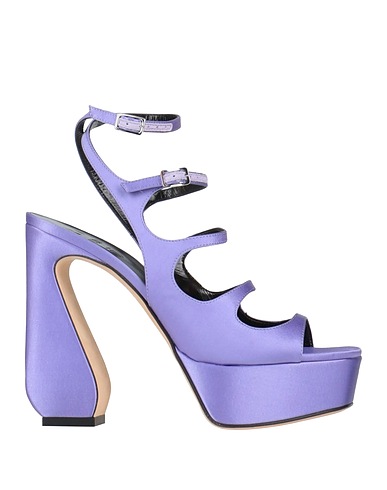 SI ROSSI by SERGIO ROSSI Sandals Lilac Textile fibres