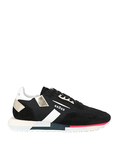 GHŌUD Venice Sneakers Black Leather, Textile fibres