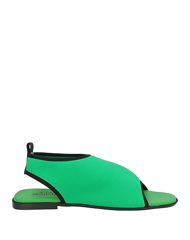 ANDREA MONTELPARE Sandals Green Textile fibres