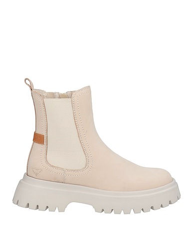 DOCKSTEPS Ankle boot Ivory Leather, Textile fibres