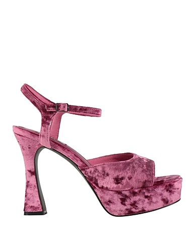 BIBI LOU Sandals Mauve Textile fibers