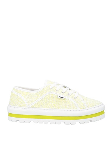 MSGM Sneakers Lime green Textile fibers