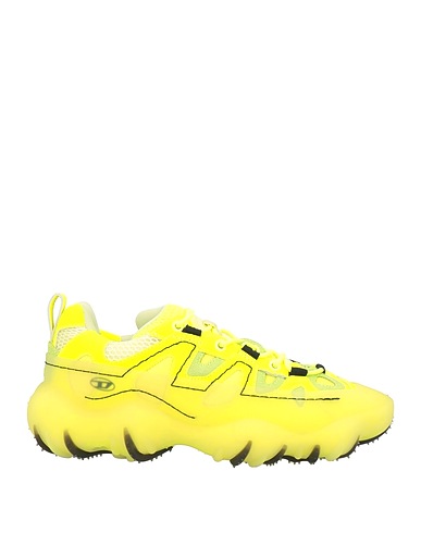 DIESEL Sneakers Yellow Polyester, Polyurethane