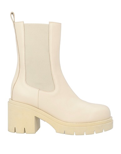 LIVIANA CONTI Ankle boot Beige Leather