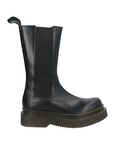 MR. BOOTS Ankle boot Black Leather, Elastic fibres