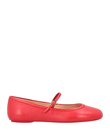 GIANVITO ROSSI バレリーナ レッド 革（なめし加工）