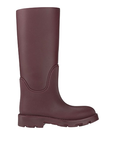 BURBERRY Boots Burgundy 100% Rubber