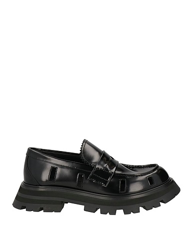 MCQUEEN Loafers Black Leather