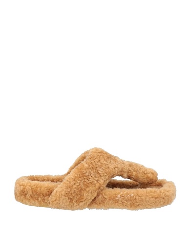 LOEWE Flip flops Camel Calf fur