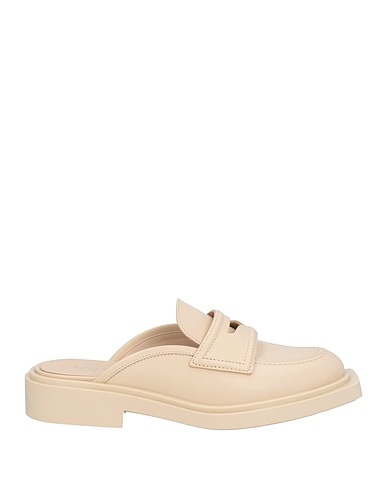 3JUIN Mules and clogs Beige Leather