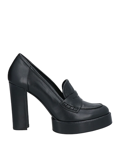 PALOMA BARCELÓ Loafers Black Leather