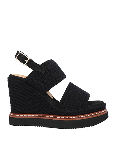 CASTAÑER Espadrilles Black Textile fibers