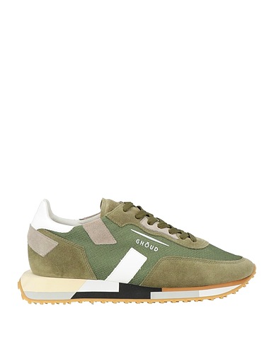 GHŌUD Venice Sneakers Militärgrün Leder, Gewebefasern